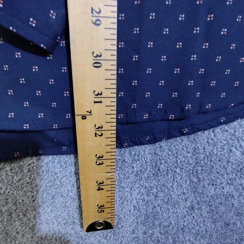 Kenneth Cole Mens Shirt Blue 3X Lightweight Button Up Long Sleeve Regular Fit